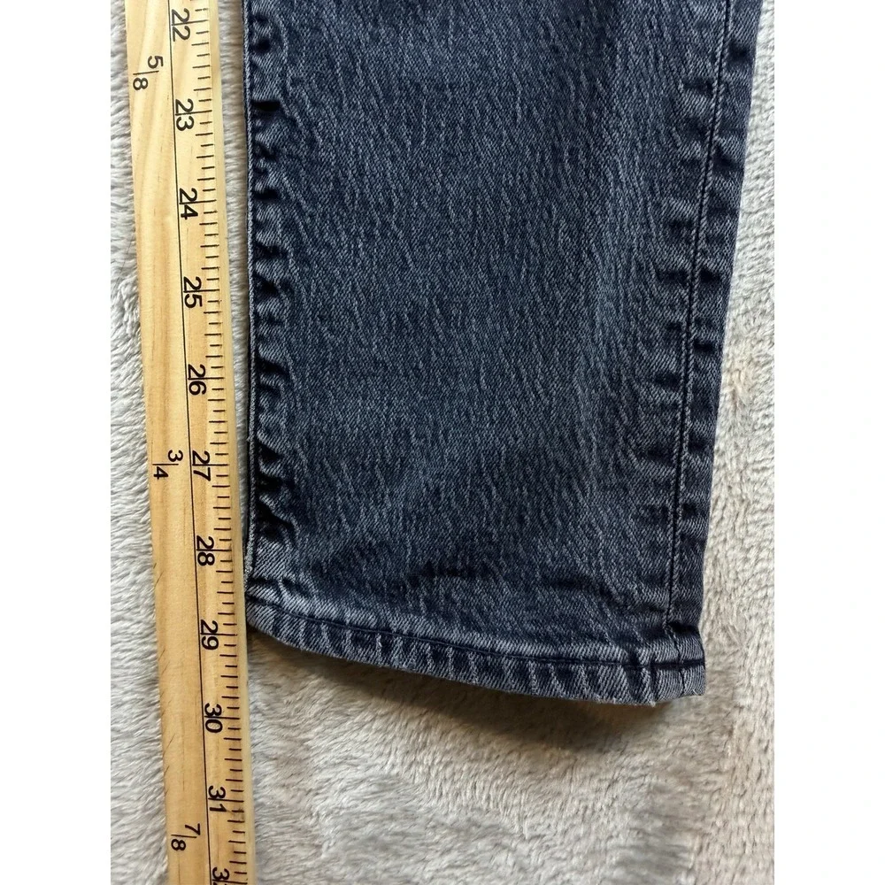 Levis Premium 513 Jeans Mens 31x30 Blue Slim Fit Straight Stretch Dark Wash BigE